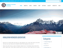 Tablet Screenshot of himalayanwondersadventure.com